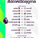 โปรแกรม บอล พรีเมียร์ ลีก อังกฤษ คืน นี้
